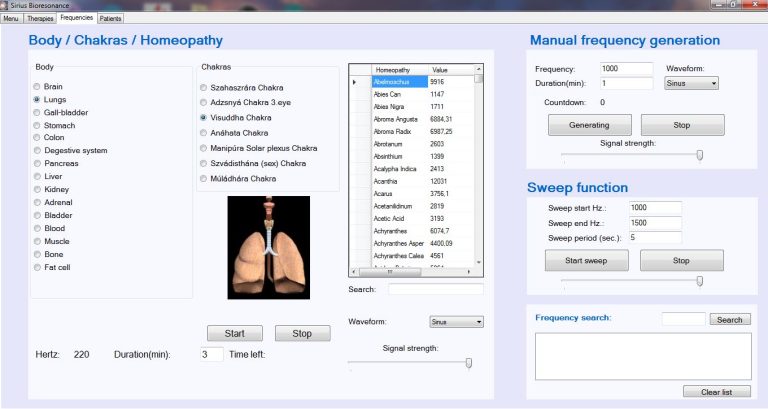 Sirius-bioresonantie-software-frequenties